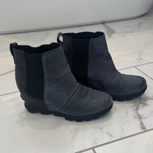 Women's Sorel Black Navy Ankle Boots